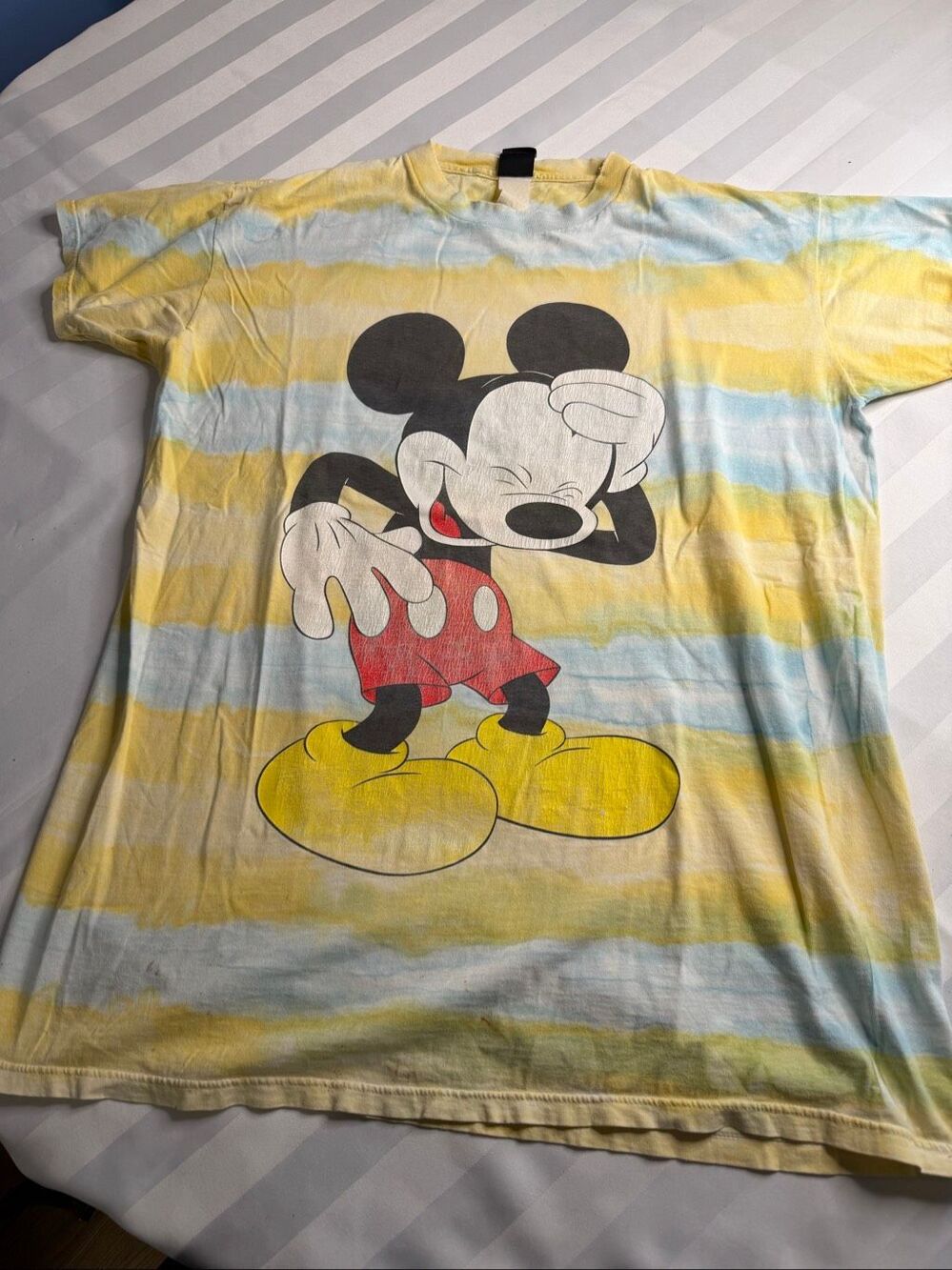 Mickey Unlimited Vintage 90s Disney Mickey Mouse Tie Dye Graphic T-Shirt Size XL